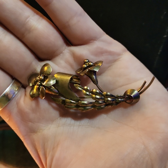 Flower vintage sterling silver brooch - Picture 4 of 4